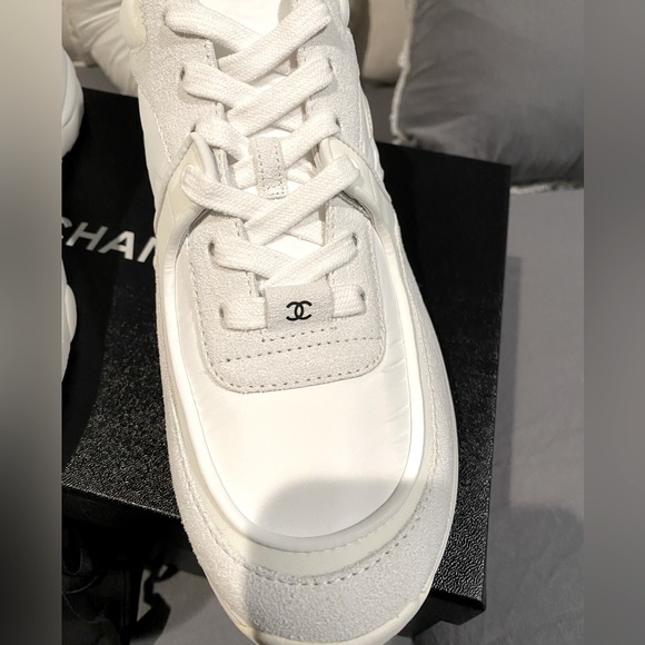 🤍BRAND NEW CHANEL WHITE REV TRAINERS🤍 - Picture 12 of 14